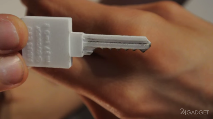 Напечатанный на 3D-принтере ключ может открыть 90% дверей (видео)