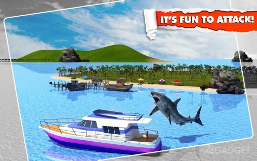 Angry Shark Simulator 1.3 Симулятор акулы для вашего смартфона