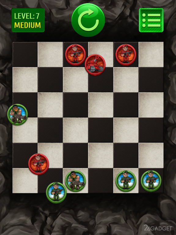 Throw checkers 1.0.2 Lite Выбиваем с доски шашки противника