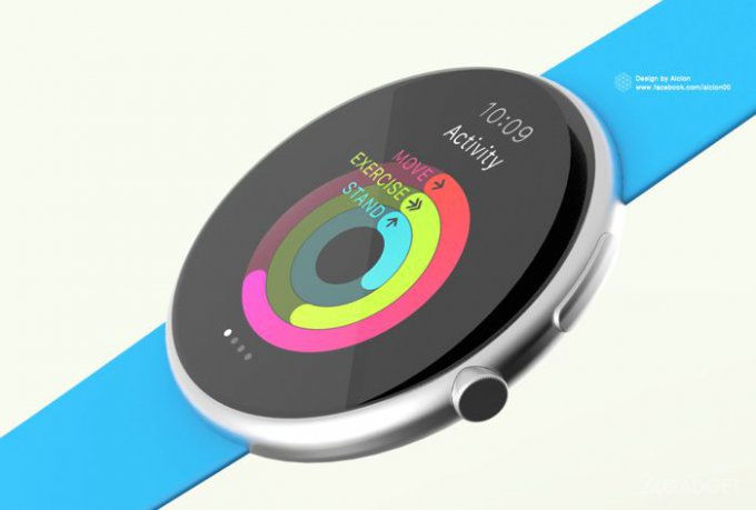 Если бы Apple Watch были круглыми (4 фото)