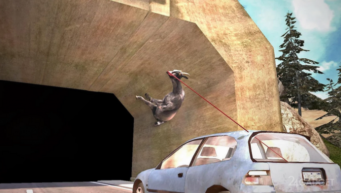 A goat simulator appeared on Android and iOS (3 photos + video)