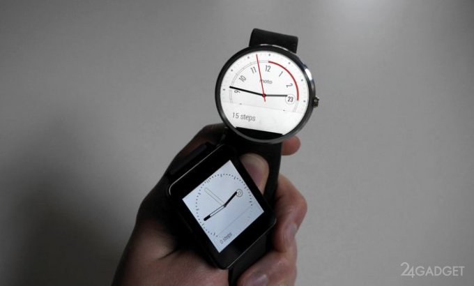 Сравнение умных часов LG G Watch и Moto 360 (видео)