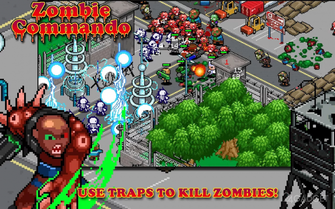 Zombie Commando 1.0 Управляя командой героев, убиваем толпы зомби