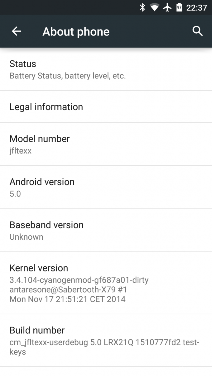 An unofficial update for Samsung Galaxy S4 and S5 to Android 5.0 came out