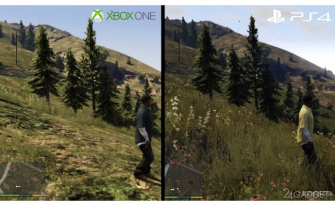 Графика в GTA V: PlayStation 4 против Xbox One (видео)