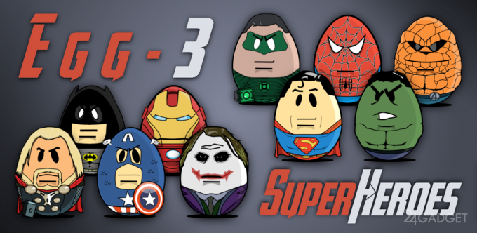 Яйцо-3 Супергерои 1.5 Попробуй разбить все супергеройские яйца