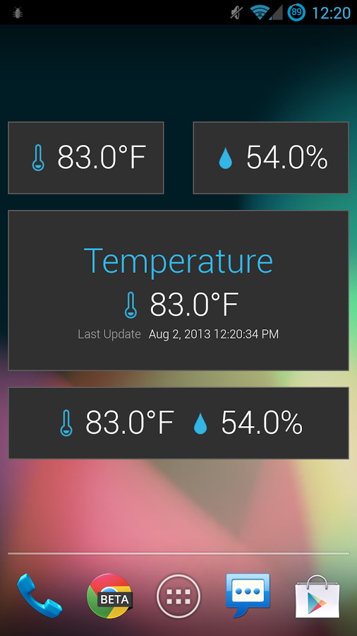 Holo Ambient Temperature 1.4.2 Температура, влажность воздуха и атмосферное давление