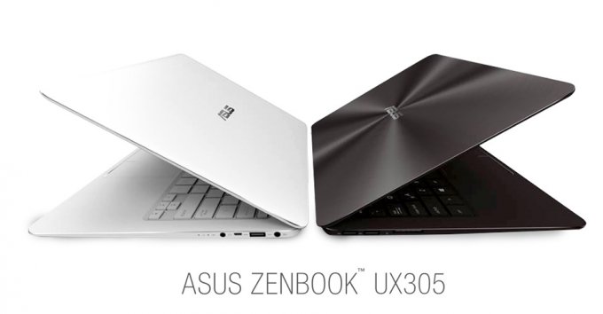 Aluminum ultrabook ASUS ZenBook UX305 12 mm thick (4 photos)
