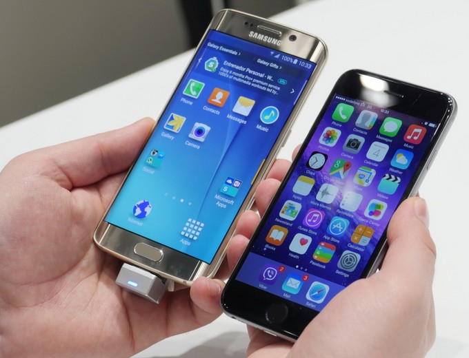 Galaxy S6 edge и iPhone 6 - сравнение скорости работы (видео)