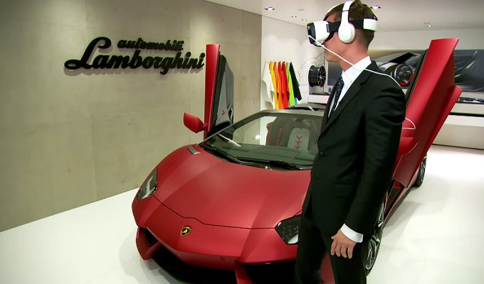 Samsung Gear VR - виртуальное путешествие в суперкаре Lamborghini Huracan (видео)