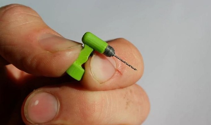 Самая маленькая дрель в мире создана 3D-принтером (4 фото + видео)