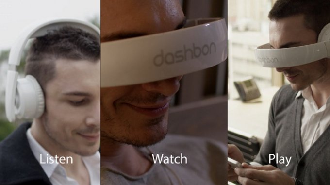 Dashbon Musk - наушники со встроенным дисплеем для видео и игр (5 фото + видео)