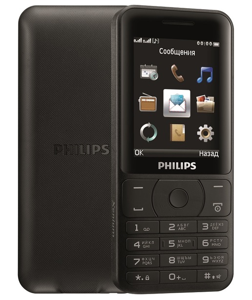 Телефон Philips Xenium E180 - рекордсмен автономности (2 фото)