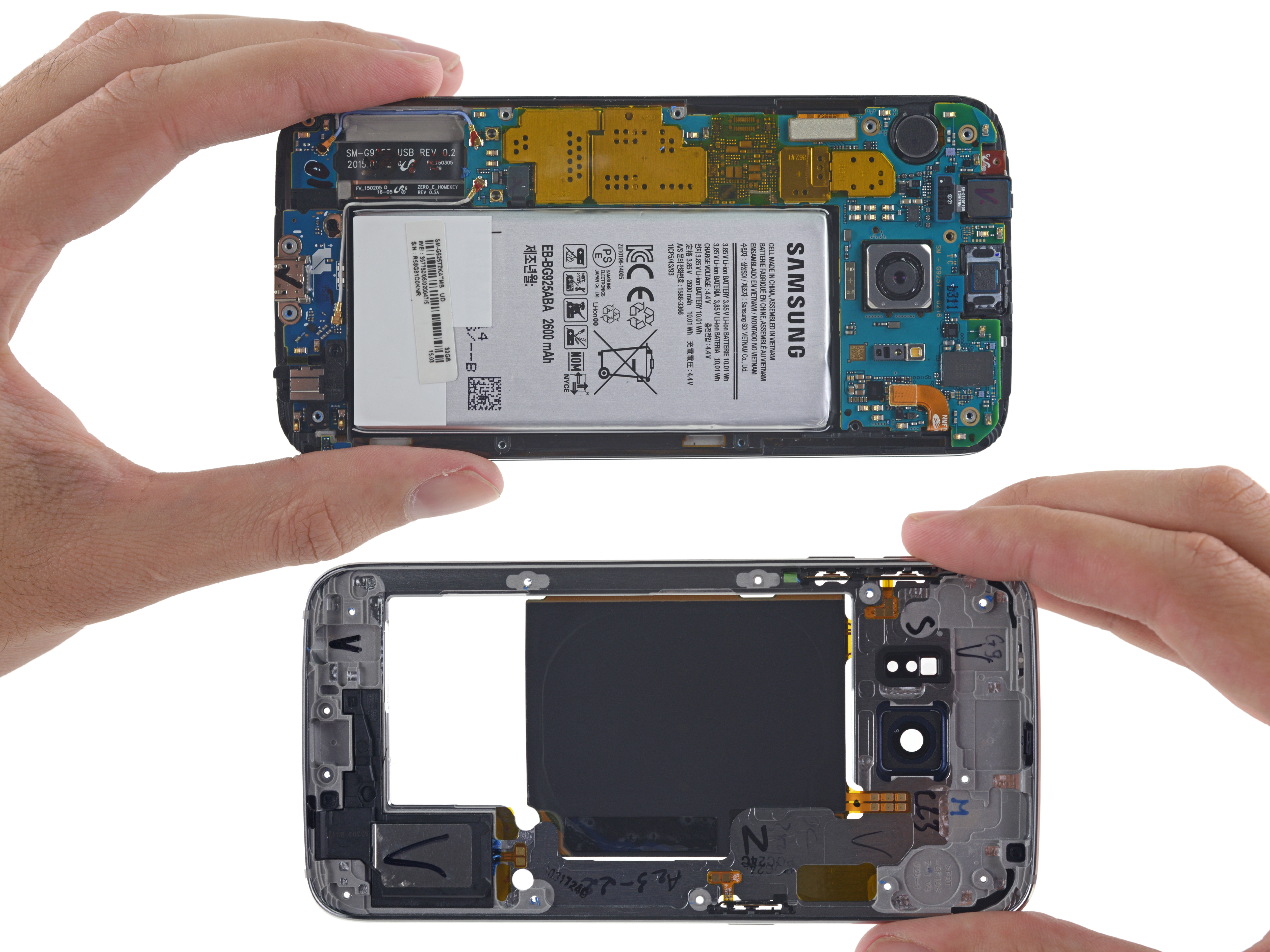 Samsung Galaxy s6 разбор телефона