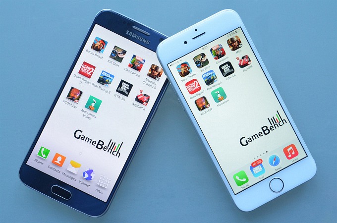 Сравнение игровой производительности iPhone 6 и Galaxy S6 (2 фото)