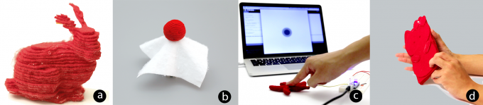 A 3D printer is created using fabric for printing (2 photos + video)