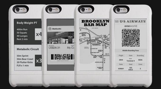 Чехол для iPhone с дополнительным E-Ink-экраном (6 фото + видео)