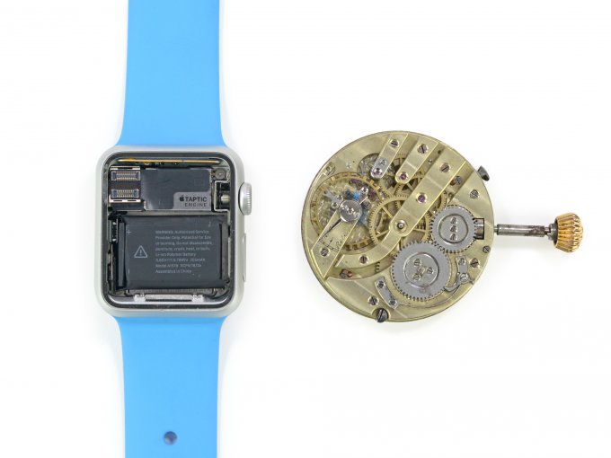 Специалисты iFixit  оценили ремонтопригодность Apple Watch Sport (42 фото)