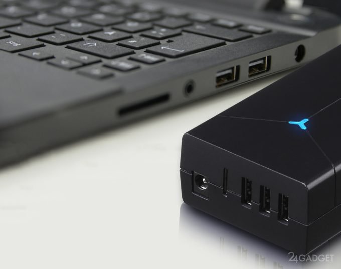 Первый в мире адаптер для ноутбуков с хабом USB 3.0 (3 фото)
