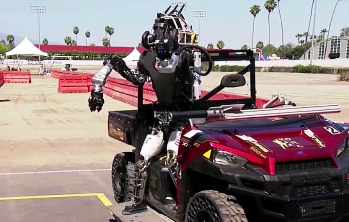 Absolute falls of humanoid robots (video)