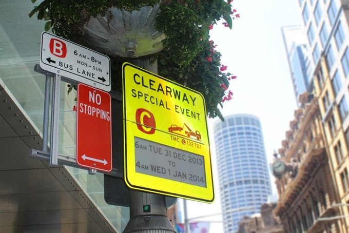 Дорожные знаки Сиднея оборудовали E Ink-дисплеями (3 фото)