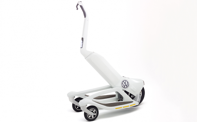 Складной электрический трицикл от Volkswagen (2 фото)
