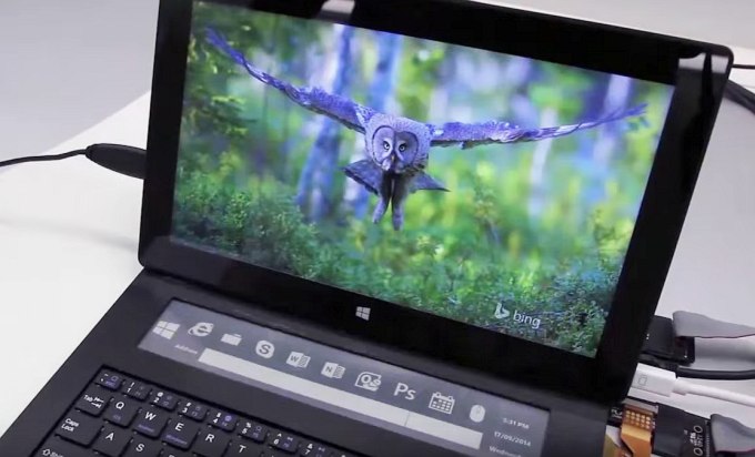 Прототип клавиатуры с сенсорным E-Ink дисплеем от Microsoft (5 фото + видео)