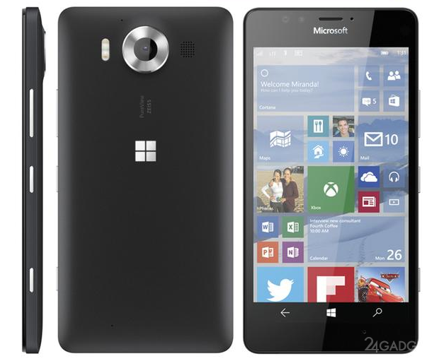 В сети появились пресс-рендеры Lumia 950 и Lumia 950 XL (2 фото)