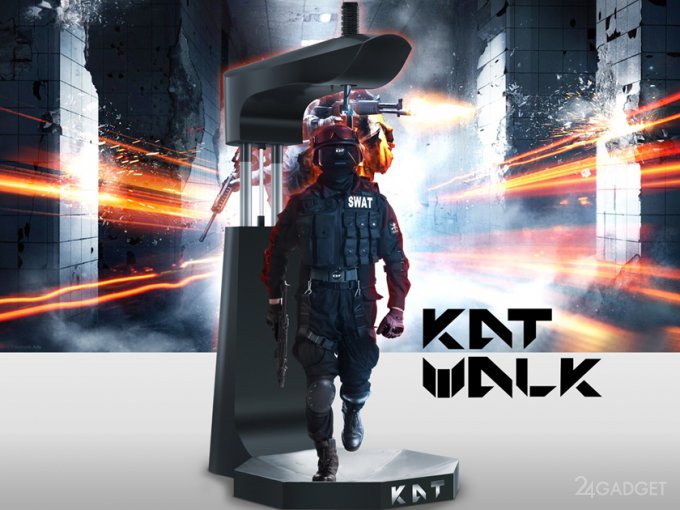 Беговая дорожка виртуальной реальности KAT WALK с возможностью бегать, прыгать и сидеть