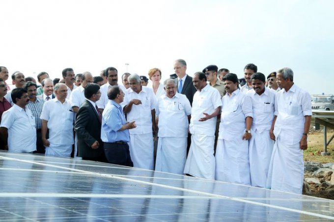 Первый в мире аэропорт, полностью обеспечивающий себя электропитанием за счёт энергии Солнца, появится в Индии (5 фото)