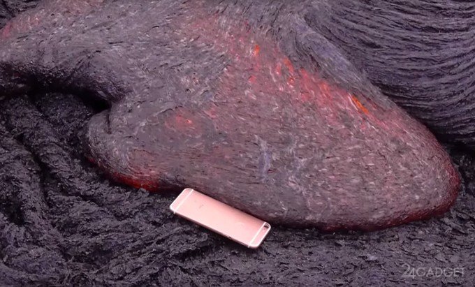 iPhone 6s подвергся испытанию лавой вулкана (видео)