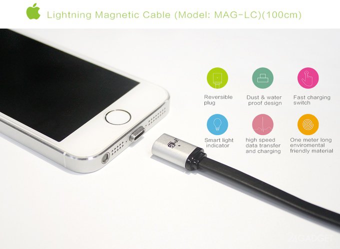 Универсальный магнитный кабель для зарядки гаджетов (8 фото + видео)