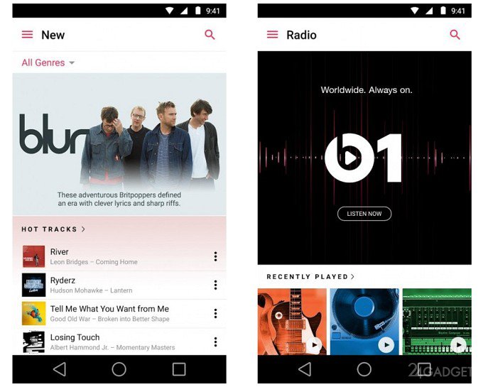 Запущен сервис Apple Music для Android-устройств (3 фото)