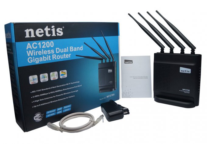 Netis WF2780 - бюджетный двухдиапазонный роутер с поддержкой WiFi 802.11ac
