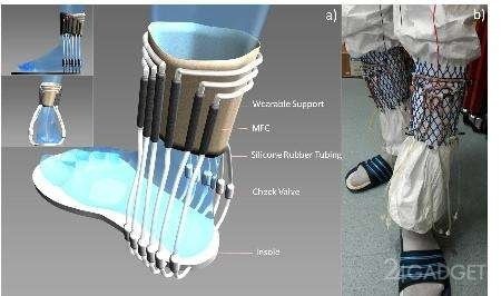 Первые в мире носки, вырабатывающие электричество (2 фото)