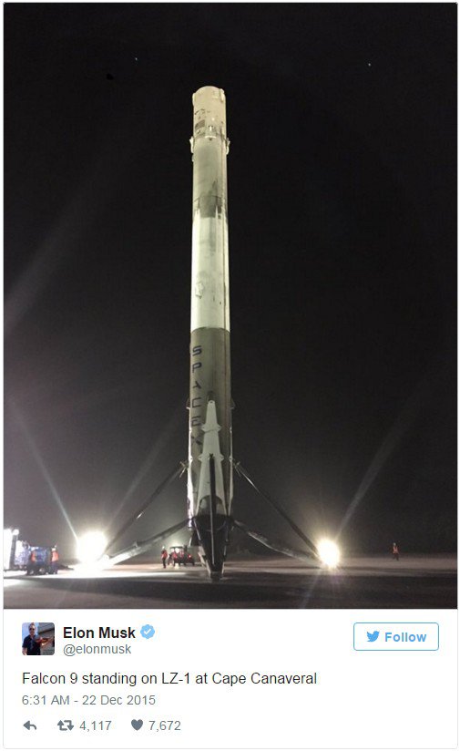 Falcon 9 впервые удачно приземлился (2 фото + 2 видео)