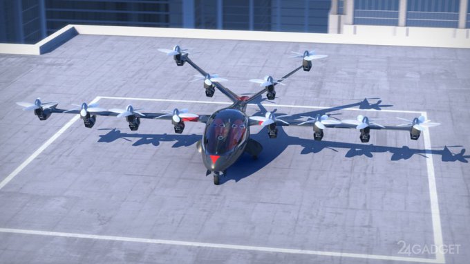 Электрический гибрид самолета и вертолета (9 фото + видео)