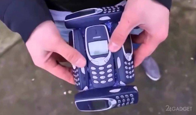 Чехол из телефонов Nokia 3310 для iPhone 6s (видео)