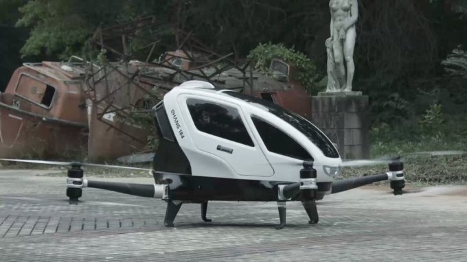 Первый в мире дрон-такси (22 фото + видео)