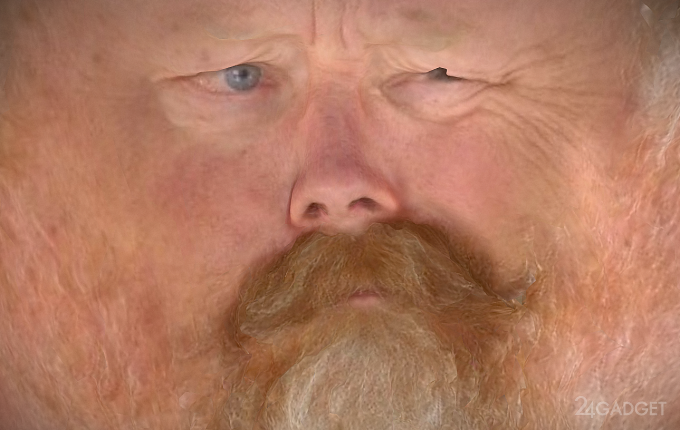 Реалистичная анимированная голова в формате 4D (5 фото + видео)