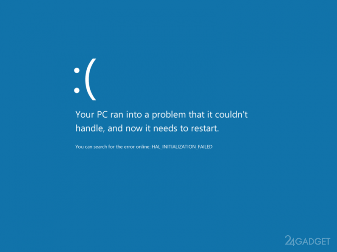 Microsoft добавит QR-код в синий экран смерти Windows 10 (3 фото)