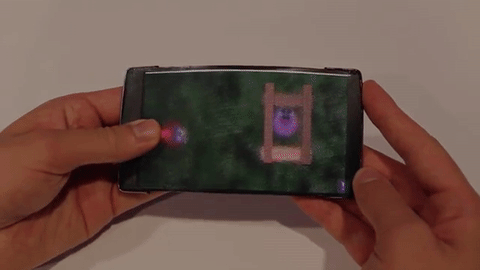 Гнущийся смартфон с голографическим дисплеем (4 фото + видео)
