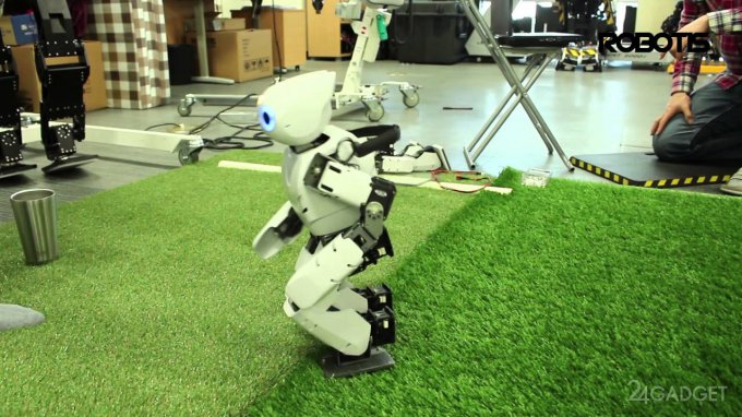 Миниатюрный робот учится ходить по густой траве (видео)
