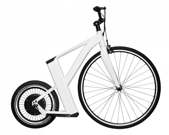 Оригинальный велосамокат с электрическим приводом (13 фото + видео)