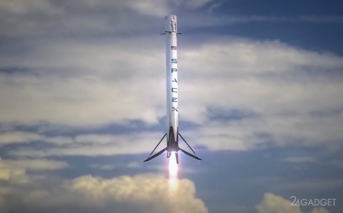 Falcon 9 не сумел успешно приземлиться на платформу в океане (видео)