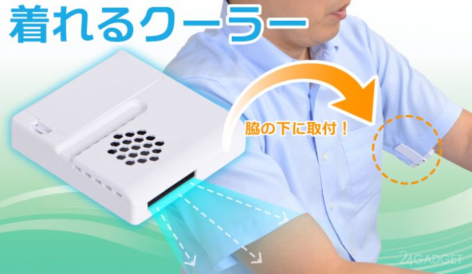 Японцы изобрели вентилятор для подмышек (6 фото)