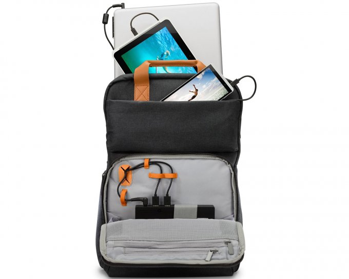 HP Powerup Backpack - рюкзак с аккумулятором на 22 400 мАч (9 фото +видео)
