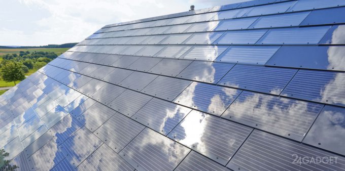 Элон Маск планирует выпускать солнечные крыши (2 фото)