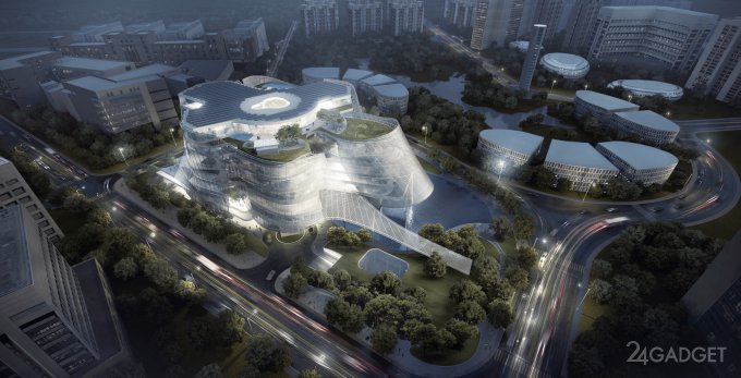 А Китае строят фэшн-центр в футуристическом стиле (9 фото)