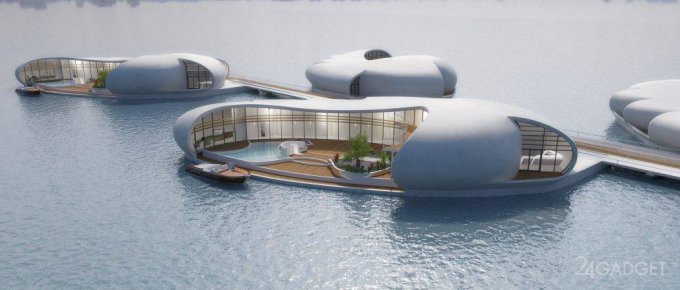 Концепт плавучих домов станет реальностью в Дубае (9 фото+видео)